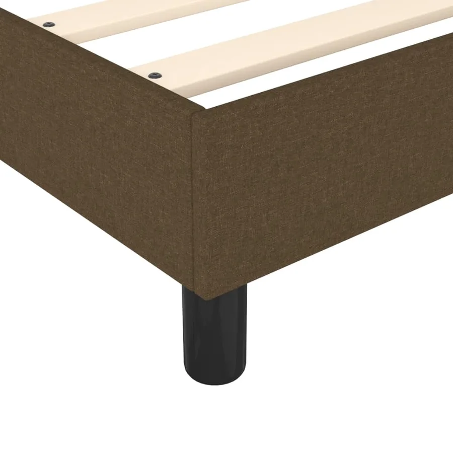Sommier à lattes de lit avec matelas Marron foncé 200x200 cm - 7