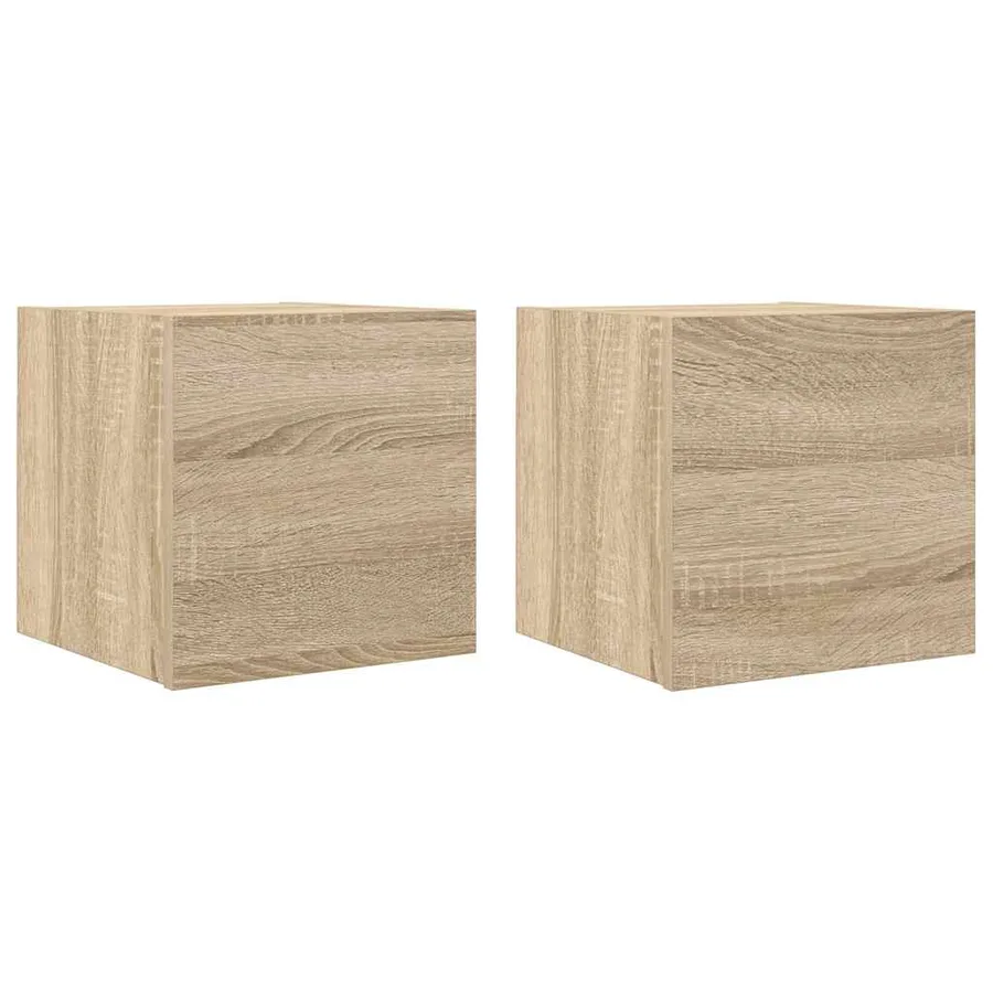 Meubles TV muraux 2 pcs Chêne sonoma 30,5x30x30 cm - 2