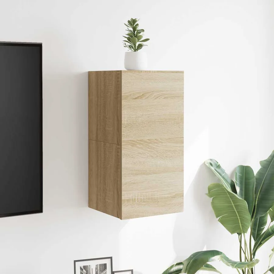 Meubles TV muraux 2 pcs Chêne sonoma 30,5x30x30 cm - 4