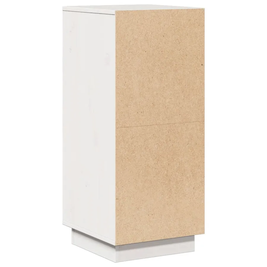 Buffets 2 pcs Blanc 31,5x34x75 cm Bois massif de pin - 10