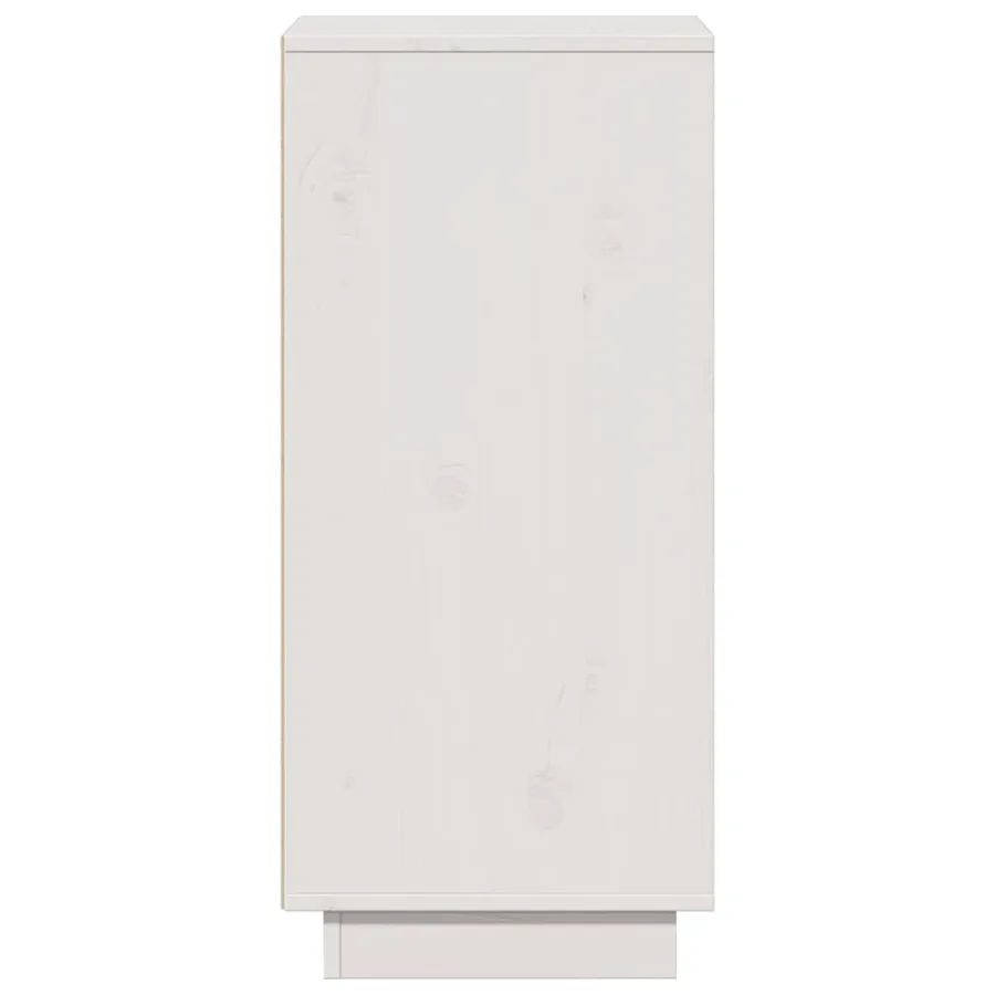 Buffets 2 pcs Blanc 31,5x34x75 cm Bois massif de pin - 9