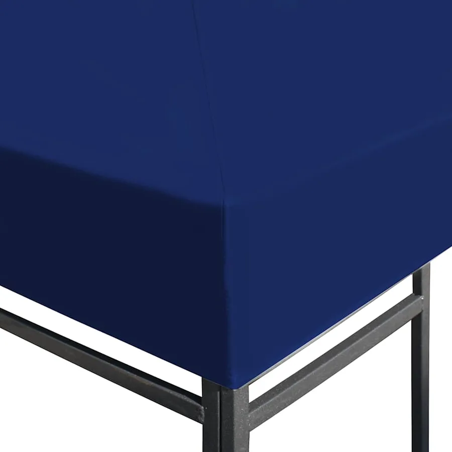 Toile supérieure de belvédère 310 g / m² 3 x 3 m Bleu - 3