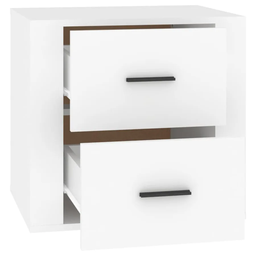 Table de chevet Blanc 50x39x47 cm - 8