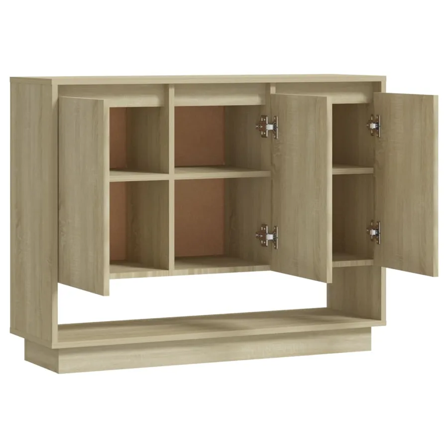 Buffet Chêne sonoma 97x31x75 cm Bois d'ingénierie - 6