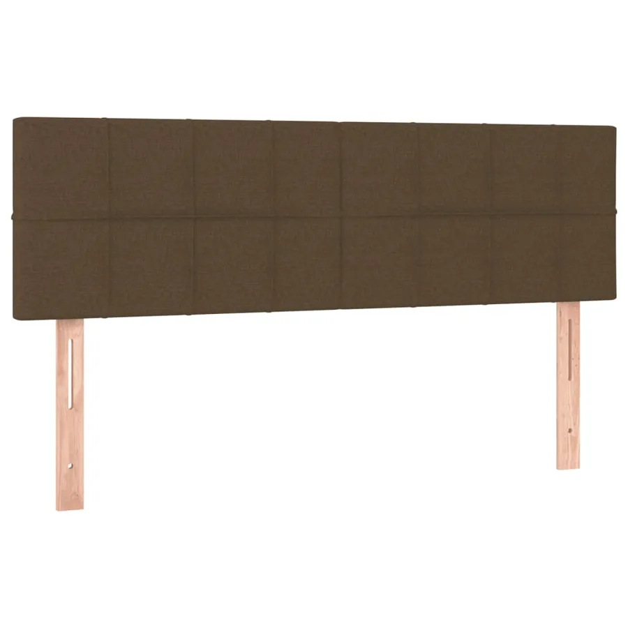 Sommier à lattes de lit avec matelas Marron foncé 140x190 cm - 6