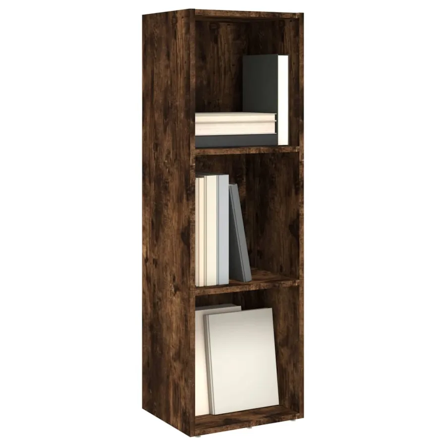 Bibliothèque/Meuble TV chêne fumé 36x30x114cm bois d'ingénierie - 3