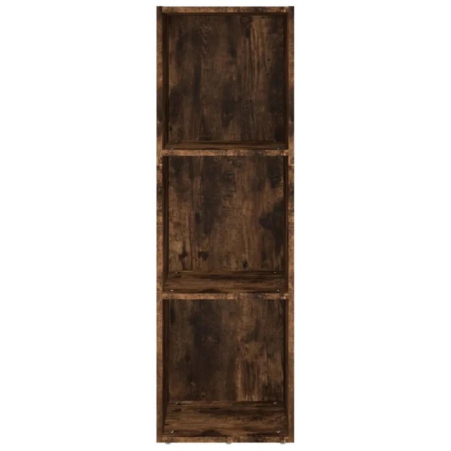 Bibliothèque/Meuble TV chêne fumé 36x30x114cm bois d'ingénierie - 4