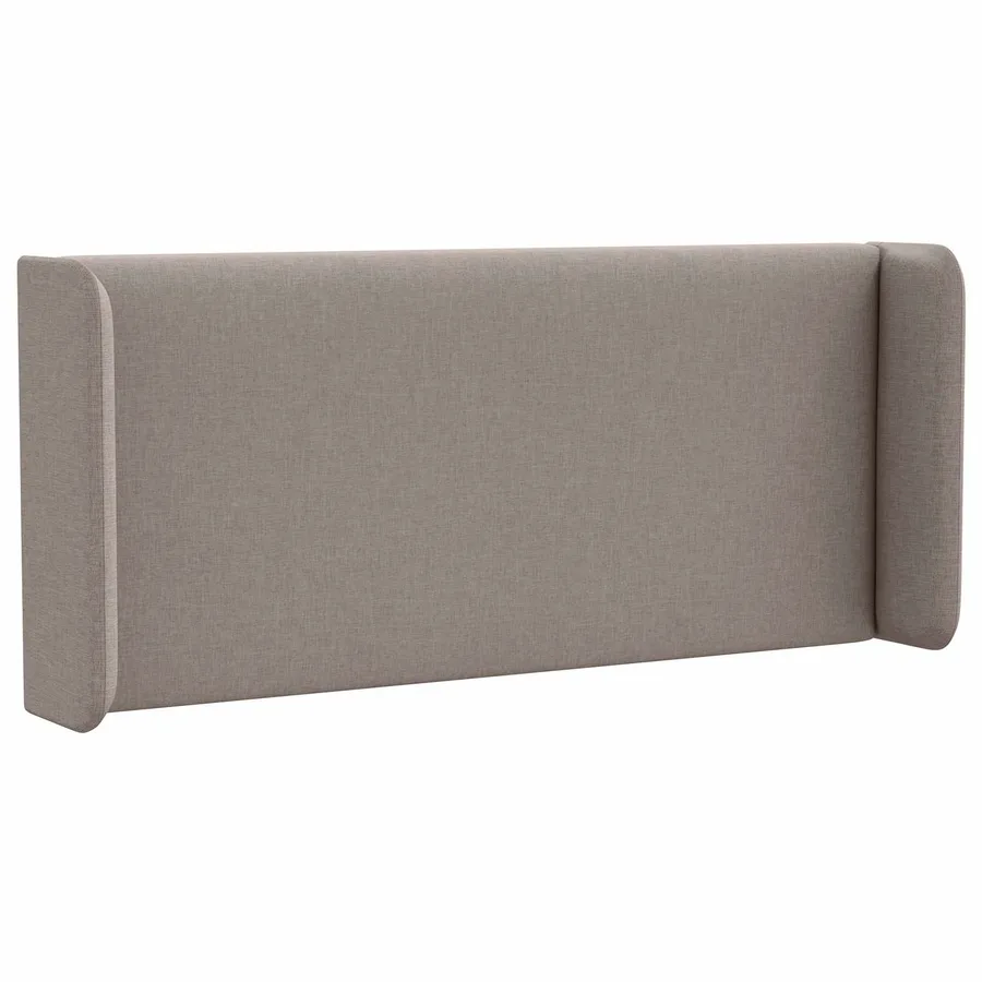 Oreille de tête de lit Taupe 40,5 x 40,5 x 4 cm tissu - 3