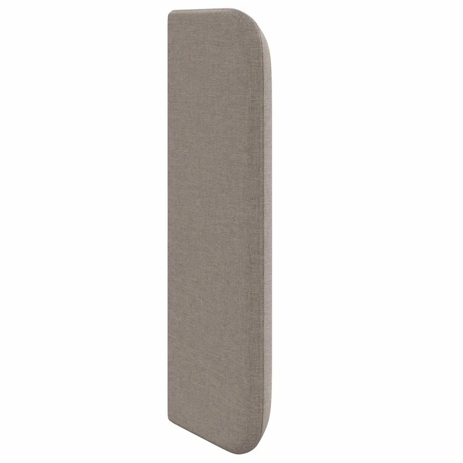 Oreille de tête de lit Taupe 40,5 x 40,5 x 4 cm tissu - 5
