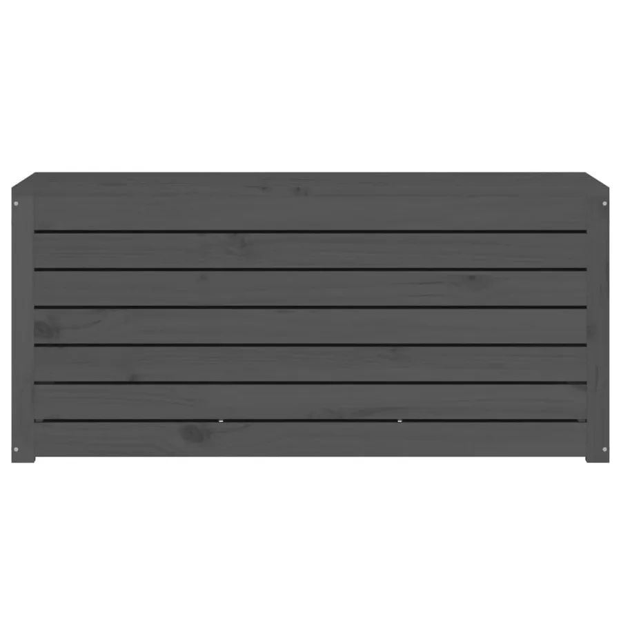 Boîte de jardin gris 101x50,5x46,5 cm bois massif de pin - 5