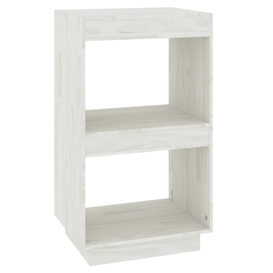 Bibliothèque Blanc 40x35x71 cm Bois de pin massif - 2