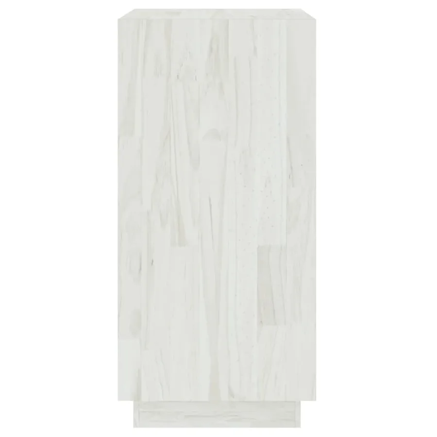 Bibliothèque Blanc 40x35x71 cm Bois de pin massif - 6