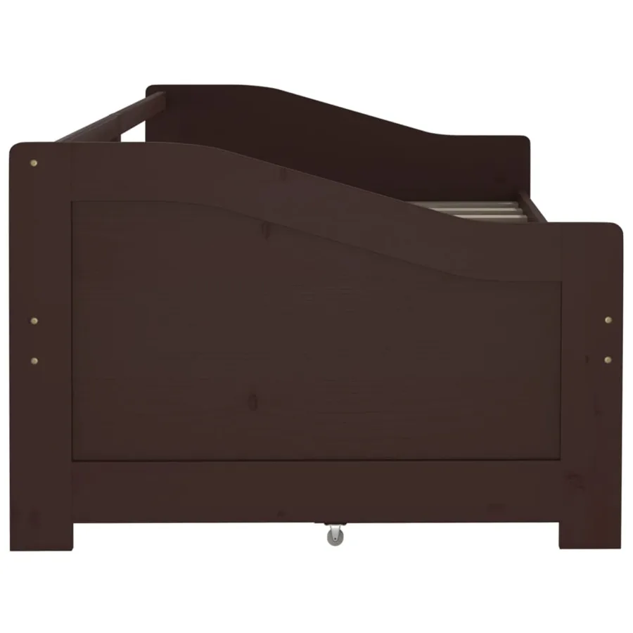 Lit de repos 3 places sans matelas Bois de pin massif 90x200 cm - 6