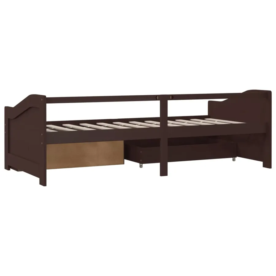 Lit de repos 3 places sans matelas Bois de pin massif 90x200 cm - 7