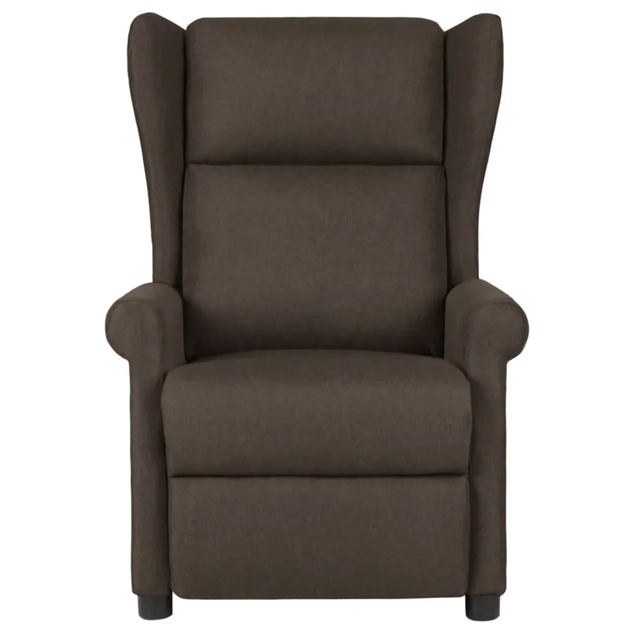 Fauteuil inclinable Marron foncé Tissu - 2