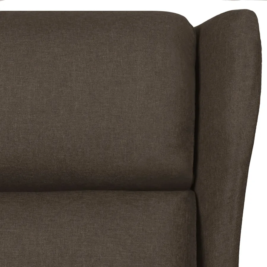 Fauteuil inclinable Marron foncé Tissu - 7