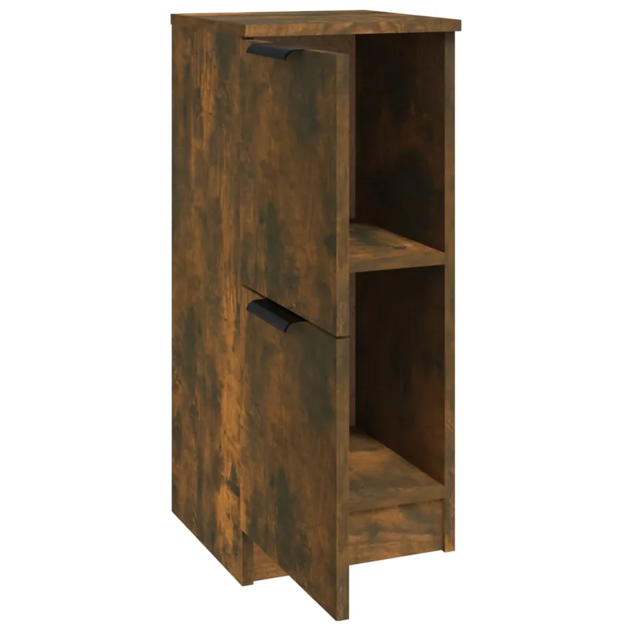 Buffets 2 pcs Chêne fumé 30x30x70 cm Bois d'ingénierie - 5