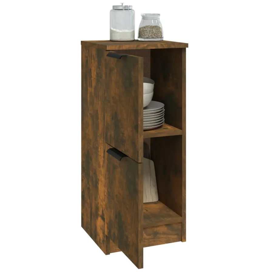 Buffets 2 pcs Chêne fumé 30x30x70 cm Bois d'ingénierie - 7