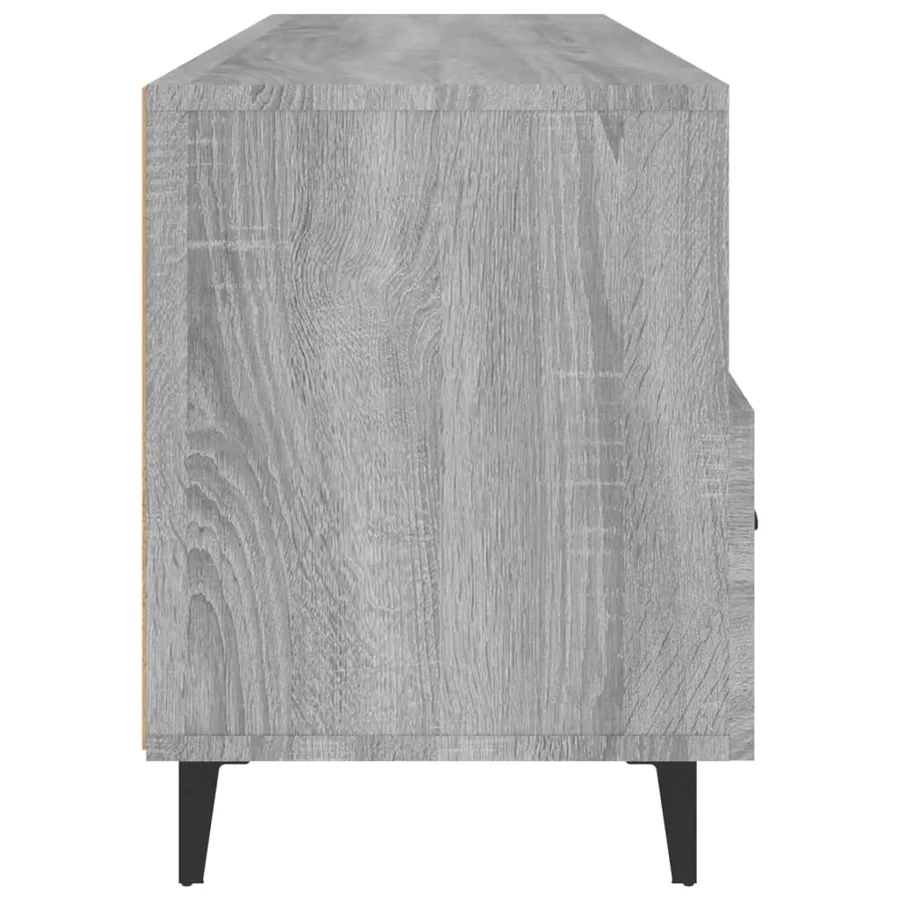 Meuble TV Sonoma gris 102x35x50 cm Bois d'ingénierie - 7