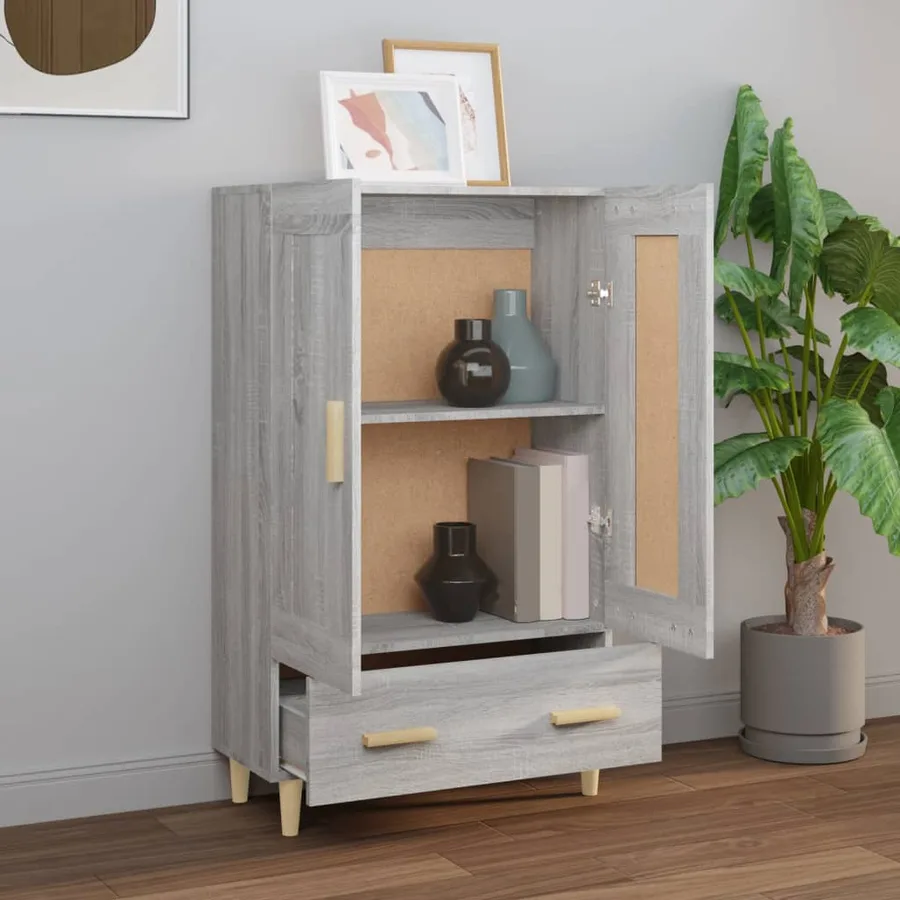 Buffet Sonoma gris 70x31x115 cm Bois d'ingénierie - 3