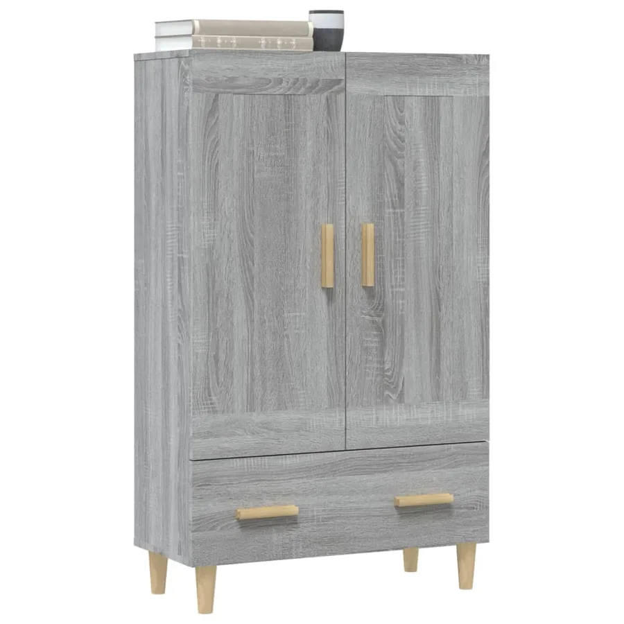 Buffet Sonoma gris 70x31x115 cm Bois d'ingénierie - 5