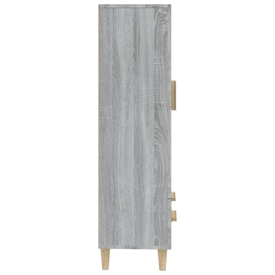 Buffet Sonoma gris 70x31x115 cm Bois d'ingénierie - 8