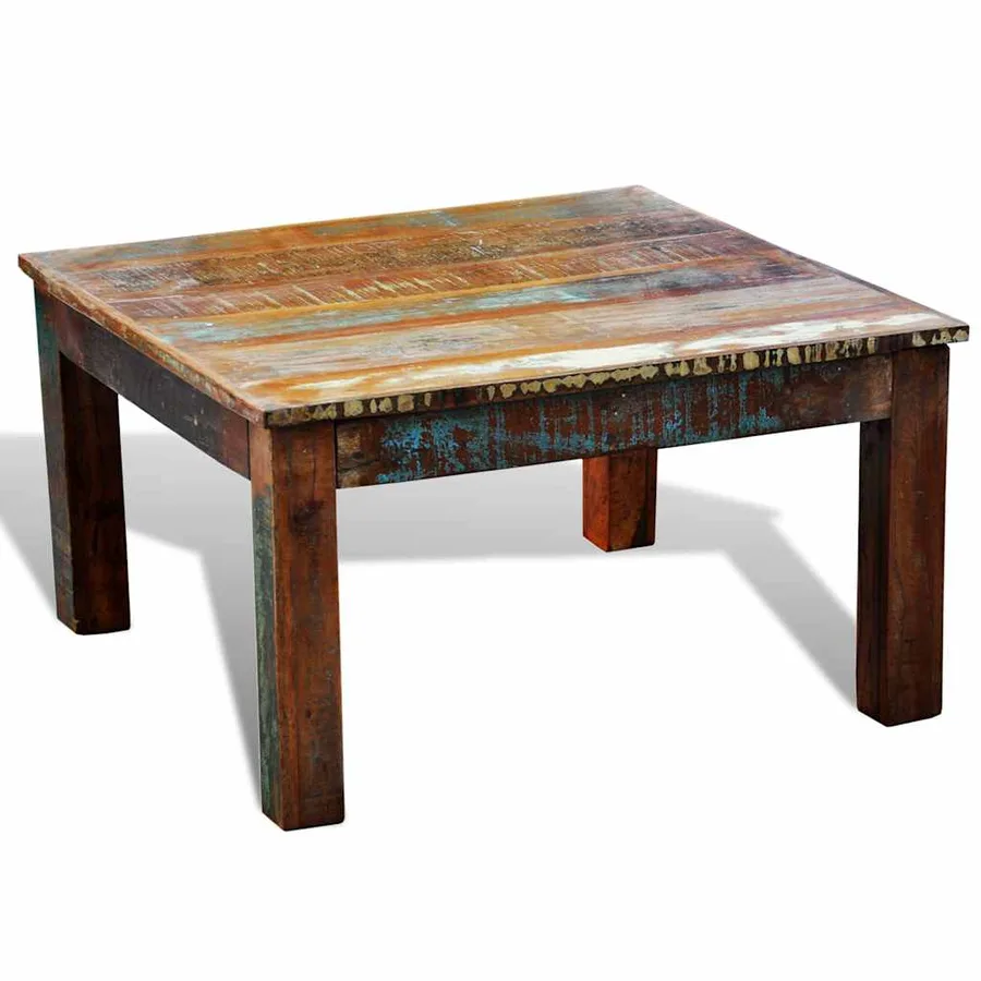 Table basse carrée Bois de récupération - 3