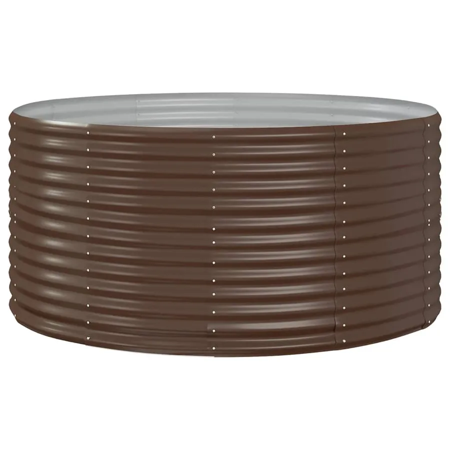 Jardinière surélevée Marron 140 x 140 x 68 cm Acier galvanisé - 2