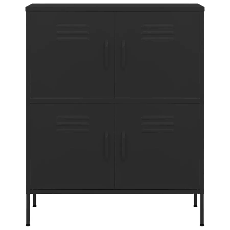 Armoire de rangement Noir 80x35x101,5 cm Acier - 3