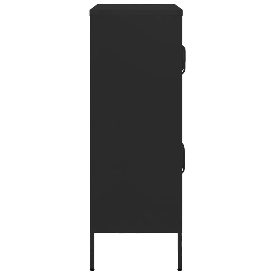 Armoire de rangement Noir 80x35x101,5 cm Acier - 4