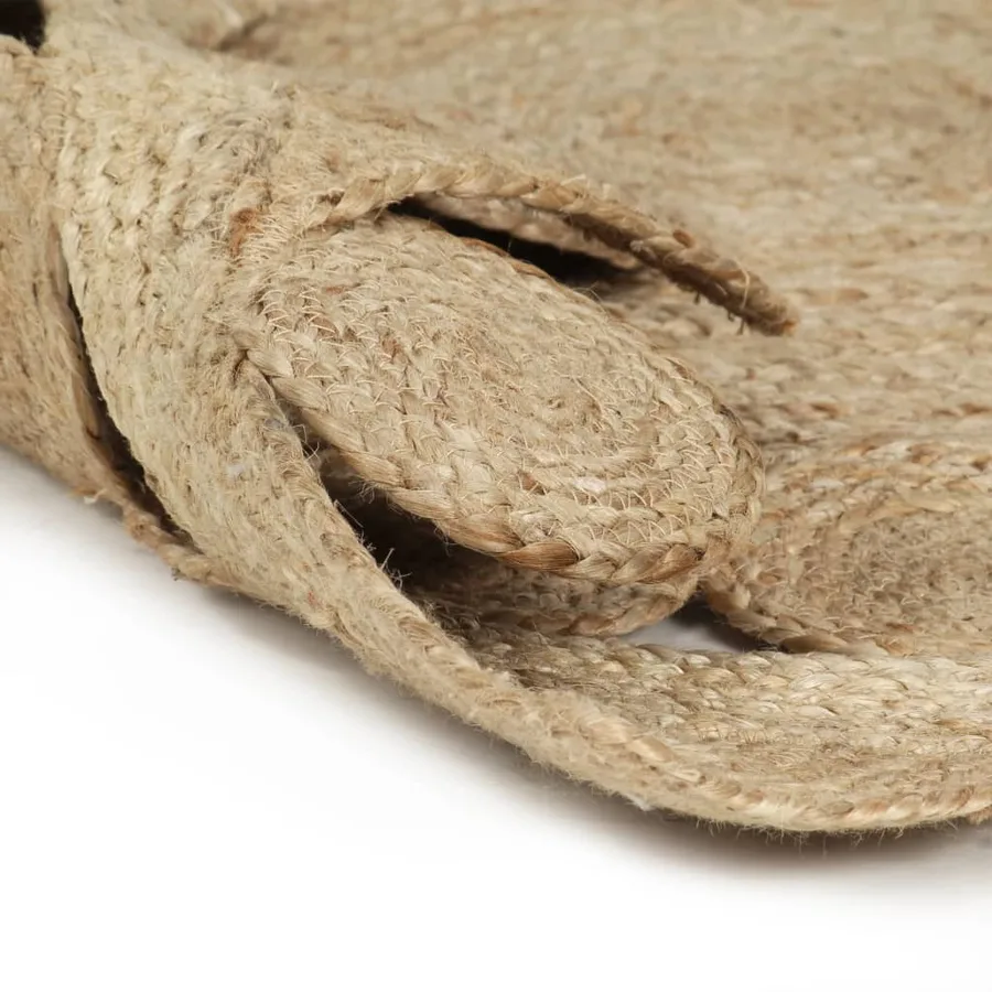 Tapis fait à la main Jute tressée 90 cm - 2