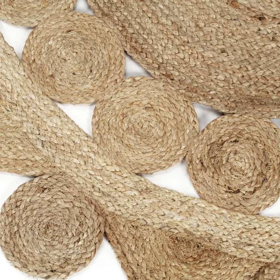 Tapis fait à la main Jute tressée 90 cm - 4