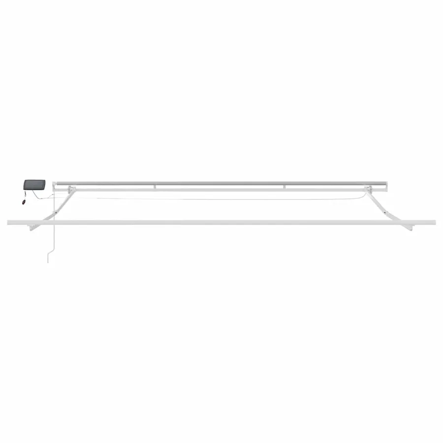 Cadre d'auvent Blanc 500 × 350 cm Aluminium - 6