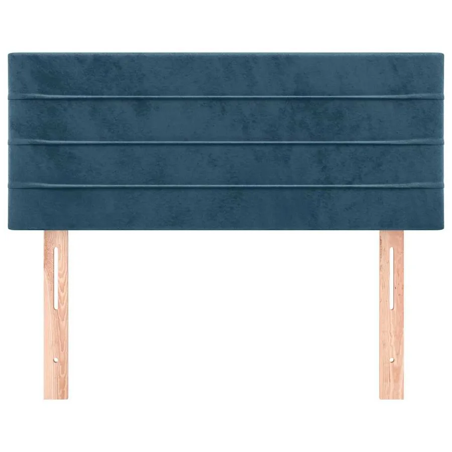 Tête de lit Bleu foncé 100x5x78/88 cm Velours - 3
