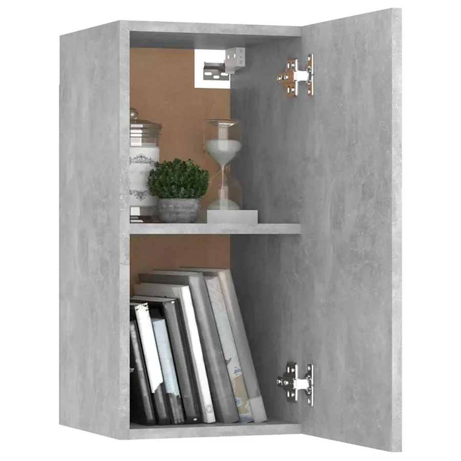 Ensemble de meubles TV 7 pcs Gris béton Bois d'ingénierie - 5