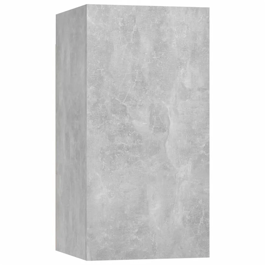 Ensemble de meubles TV 7 pcs Gris béton Bois d'ingénierie - 7