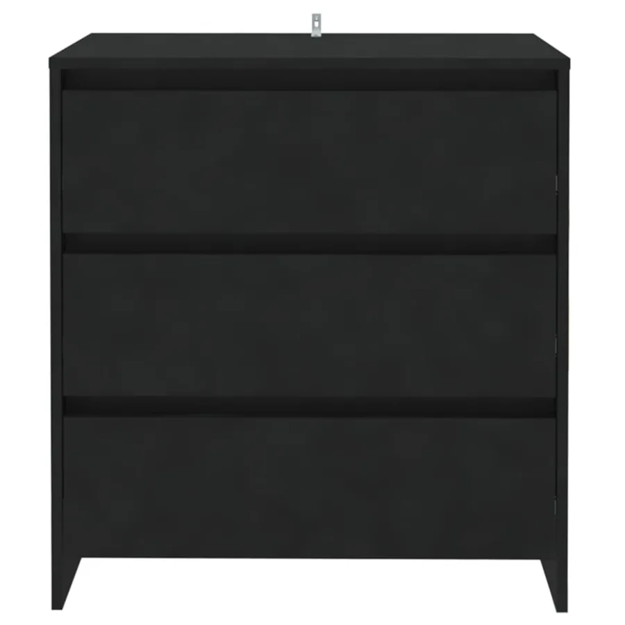 Buffet Noir 70x41x75 cm Bois d'ingénierie - 3