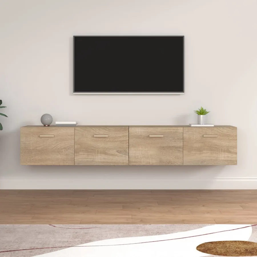 Armoires murales 2 pcs Chêne sonoma 100x36,5x35 cm