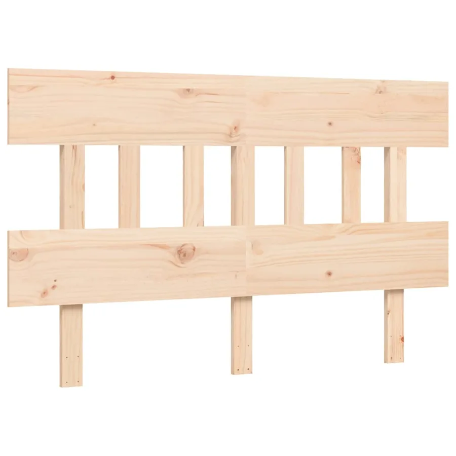 Cadre de lit sans matelas 140x190 cm bois de pin massif - 8