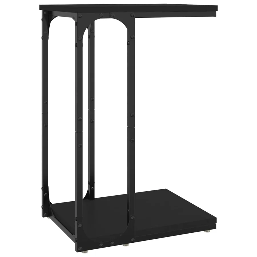 Table d'appoint Noir 40x30x60 cm Bois d'ingénierie - 2