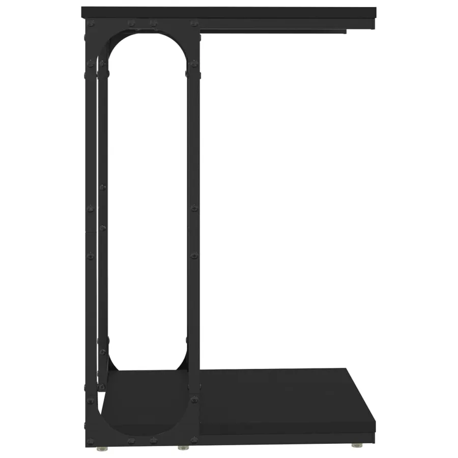 Table d'appoint Noir 40x30x60 cm Bois d'ingénierie - 4