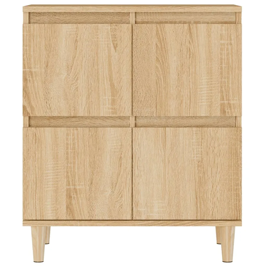 Buffets 2 pcs chêne sonoma 60x35x70 cm bois d'ingénierie - 8