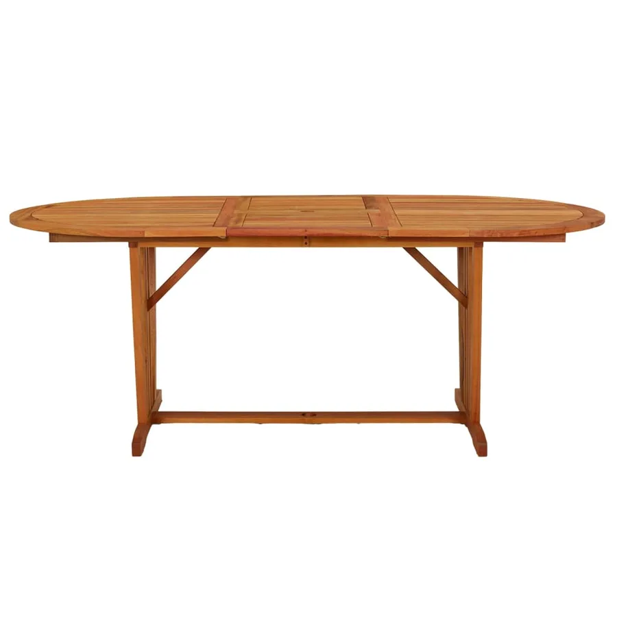 Table de jardin 200x100x75 cm Bois d'eucalyptus solide - 2