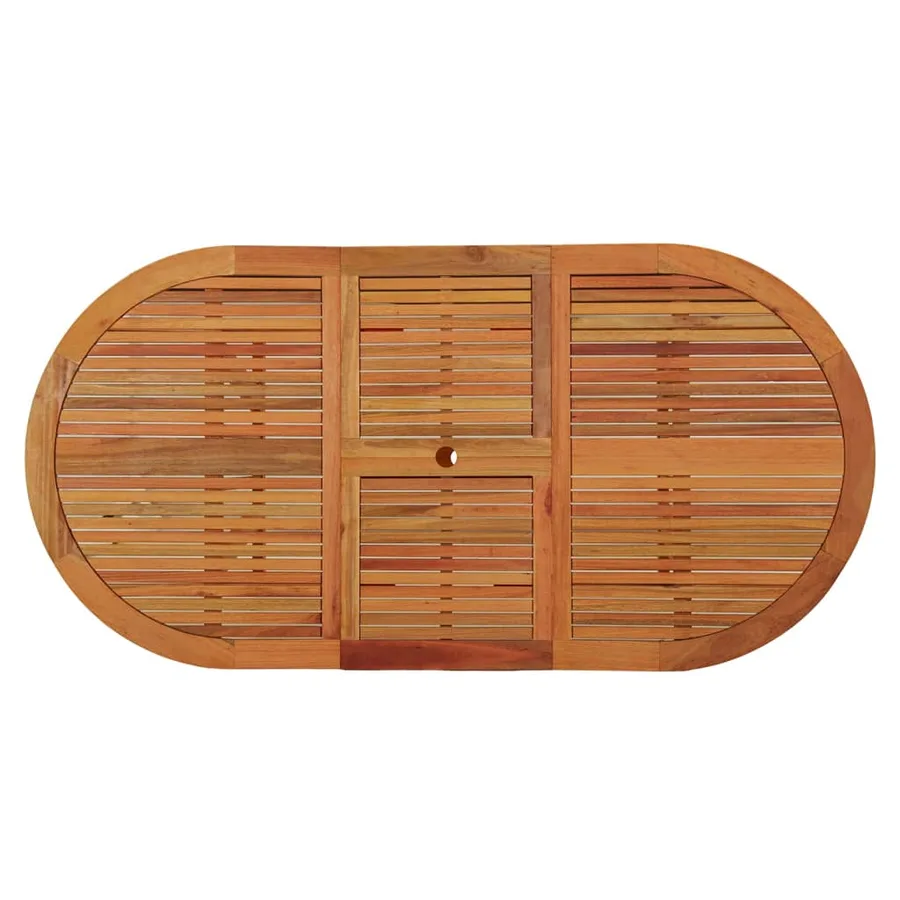 Table de jardin 200x100x75 cm Bois d'eucalyptus solide - 4