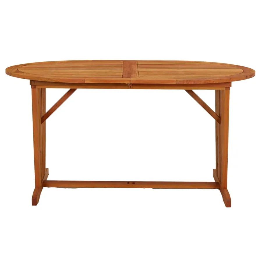 Table de jardin 200x100x75 cm Bois d'eucalyptus solide - 6