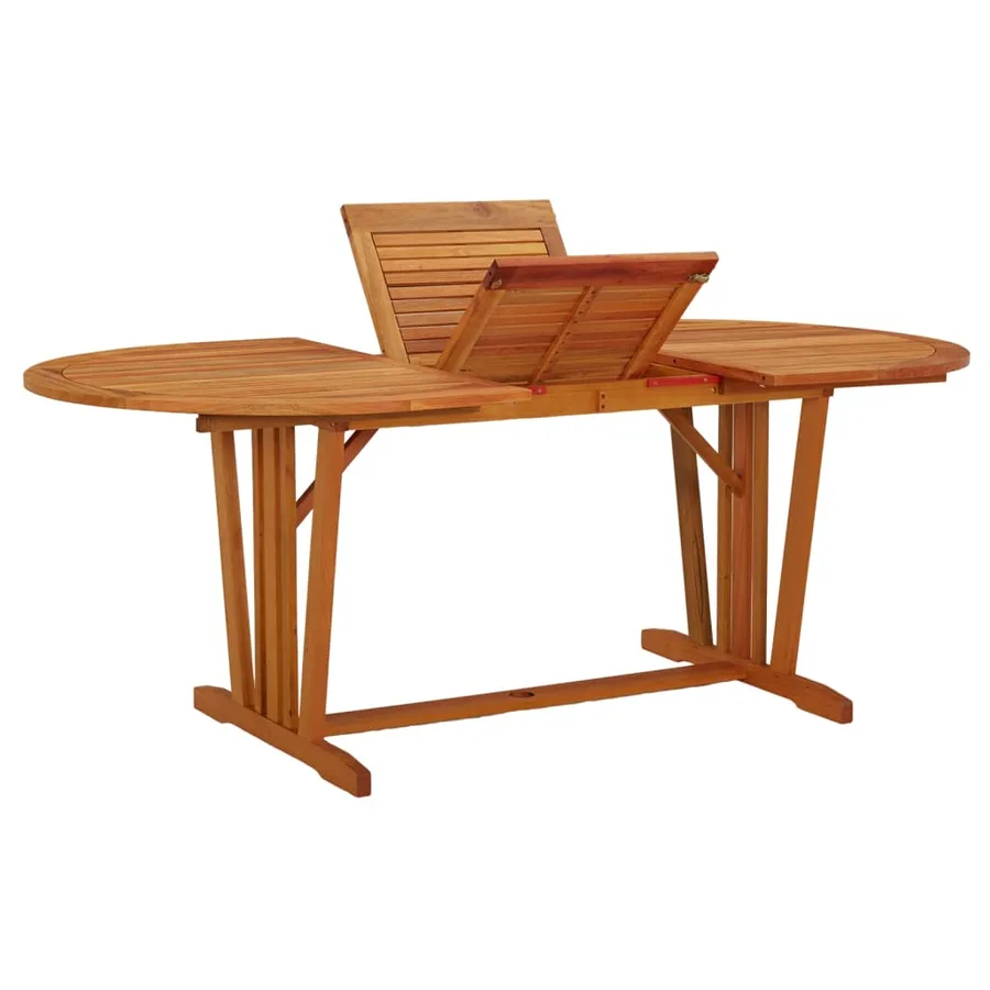 Table de jardin 200x100x75 cm Bois d'eucalyptus solide - 8