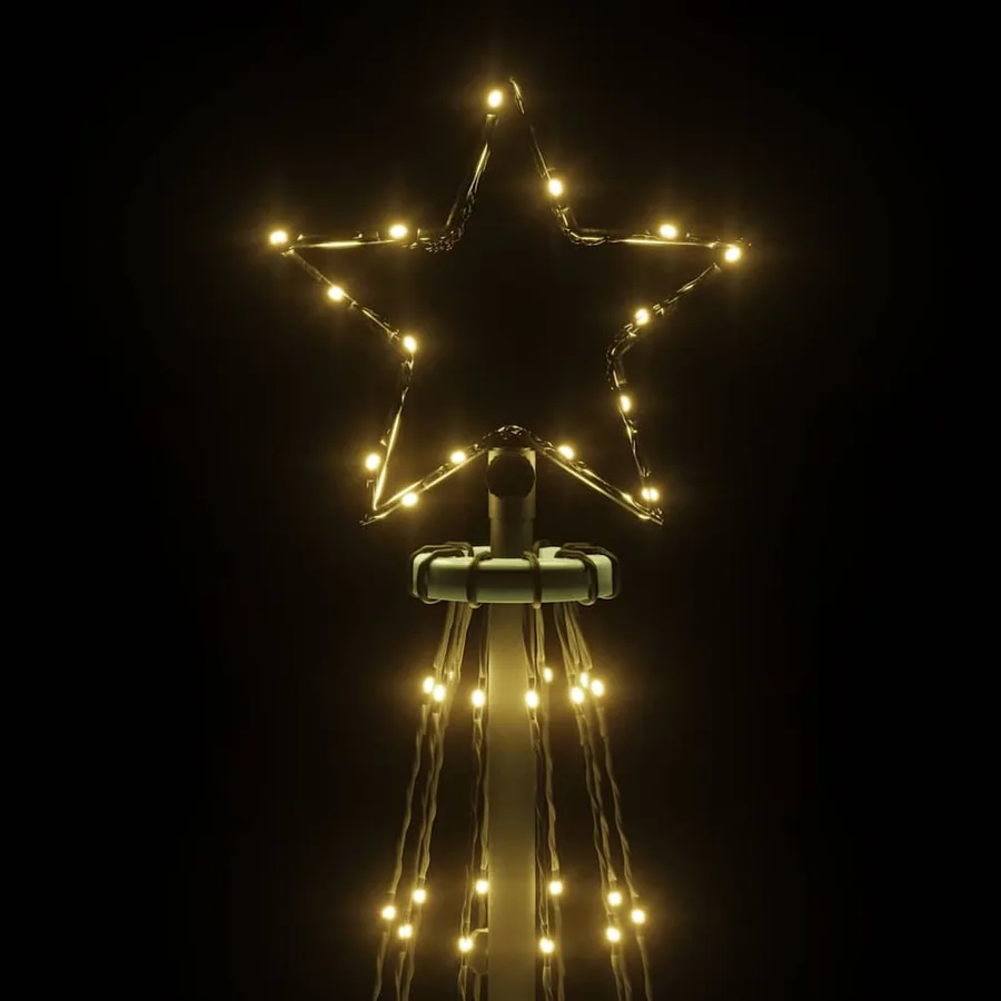 Arbre de Noël cône 310 LED Blanc chaud 100x300 cm - 6
