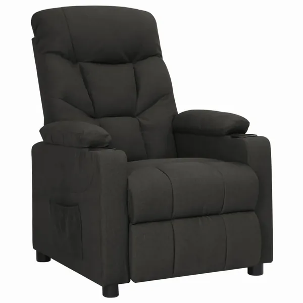 Fauteuil inclinable Noir Tissu