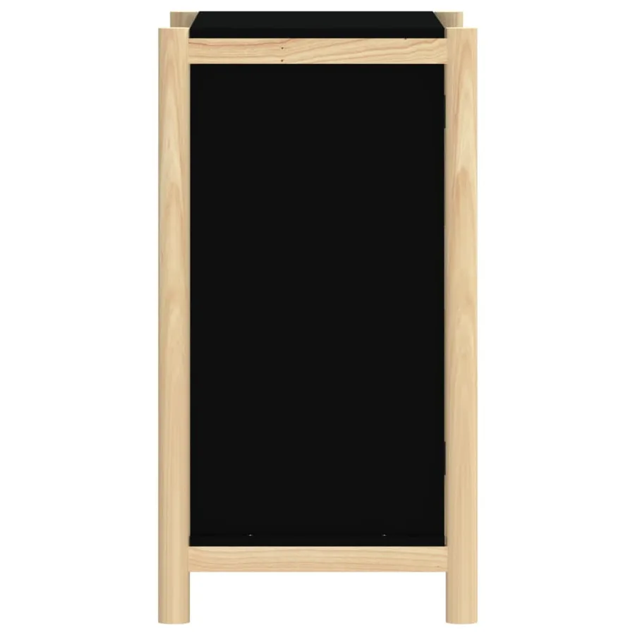 Buffet Noir 62x38x70 cm Bois d'ingénierie - 6