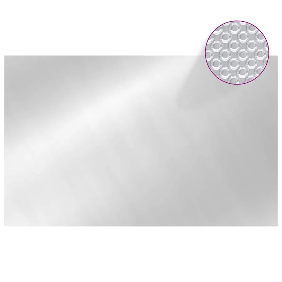 Couverture de piscine rectangulaire 800x500 cm PE Argenté - 2